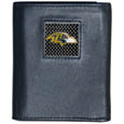 Baltimore Ravens Gridiron Leather Tri-fold Wallet Packaged in Gift Box